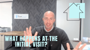 man talking about the initial visit