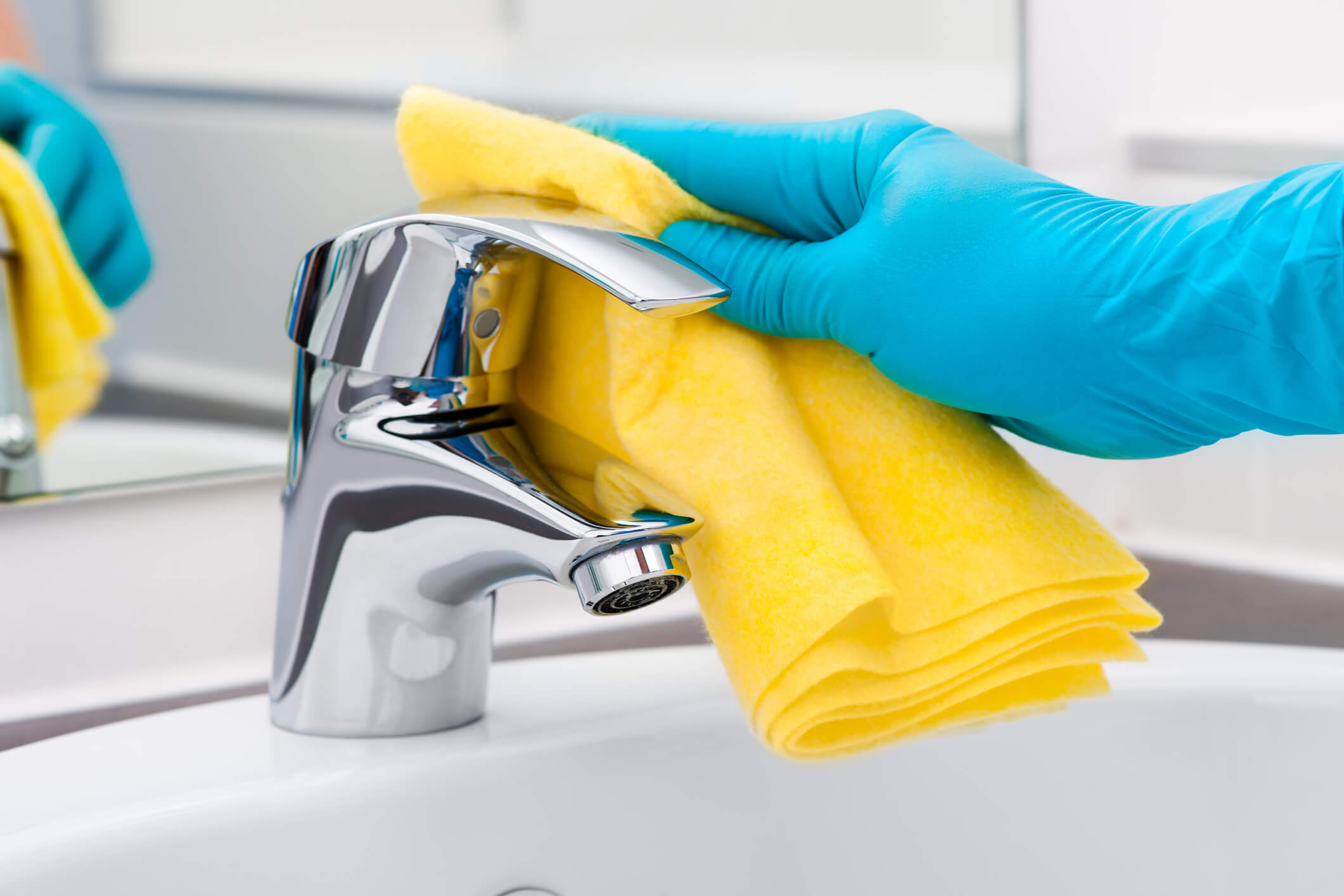 Anaheim property manager cleaning vacant rental home