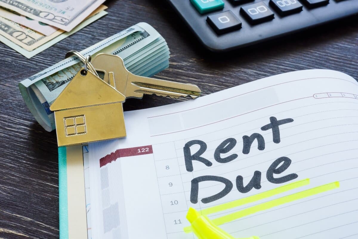Calendar showing when rent is due to avoid tenant not paying rent